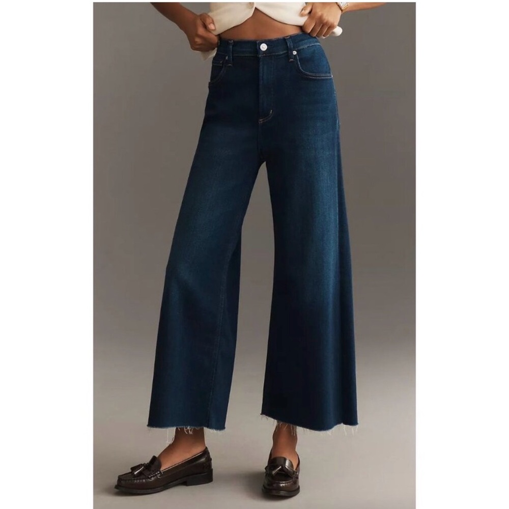NWT Citizens of Humanity Lyra Crop Wide Leg Jeans in Lotus Size 30‎